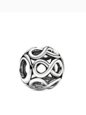 Authentic Pandora Sterling Silver Swirl Openwork Charm